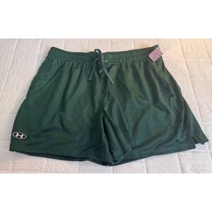 Under Armour‎ Green Mesh Athletic Shorts XL Loose Fit Pockets NWT Hurricanes